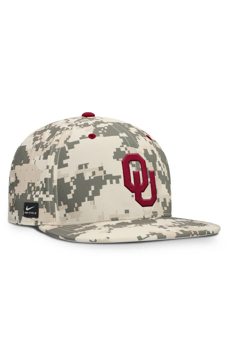 Nike Men's Nike Digital Camo Oklahoma Sooners 2025 Dugout True Performance Fitted Hat, Alternate, color, 