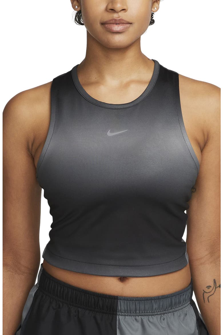 Dri-FIT Swoosh Cropped Tank, Main, color, BLACK