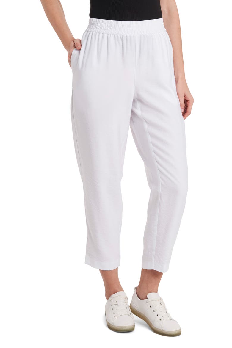 Pull-On Ankle Pants, Main, color, ULTRA WHITE