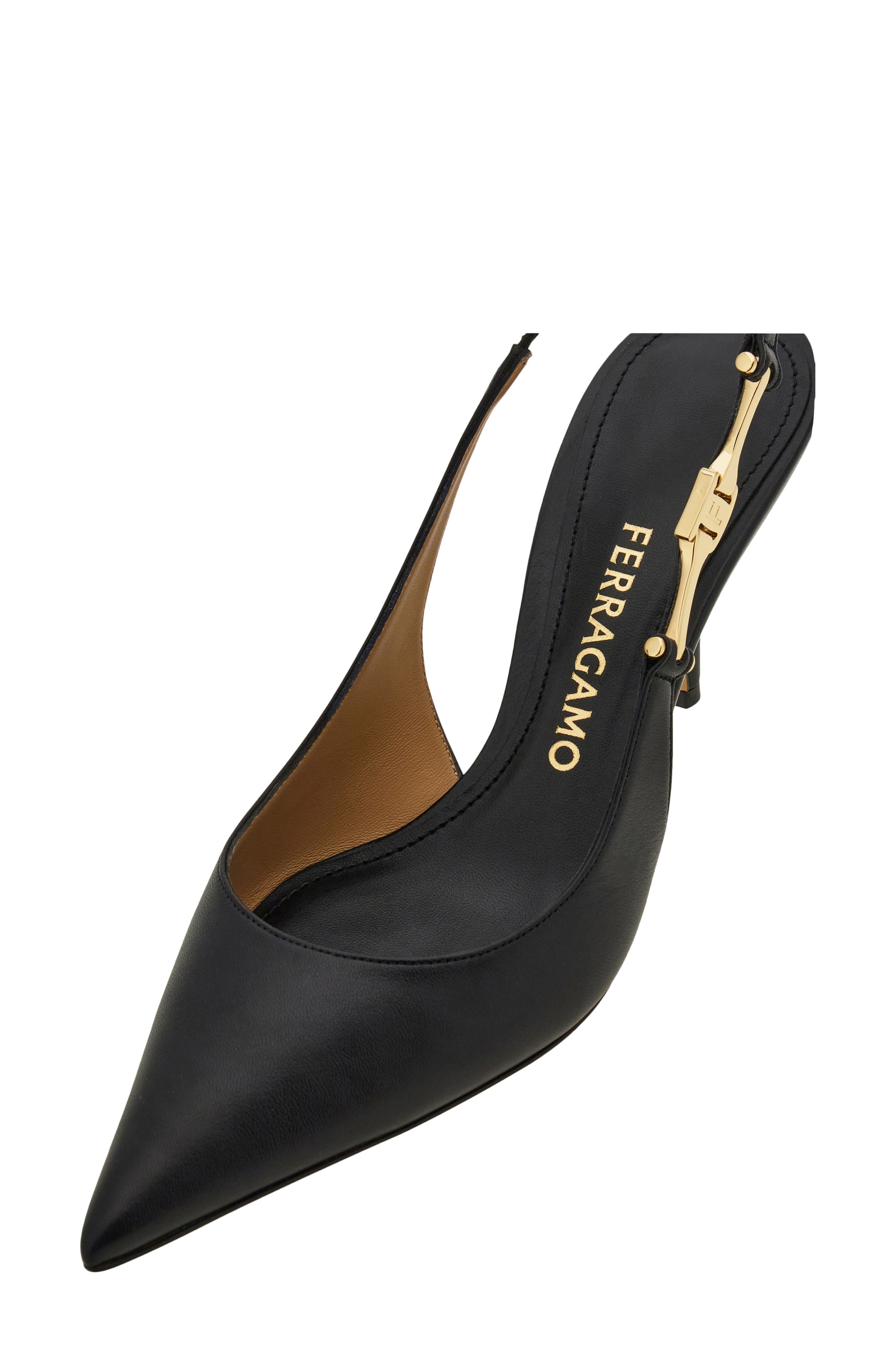 FERRAGAMO Tally Pointed Toe Slingback Pump, Alternate, color, 