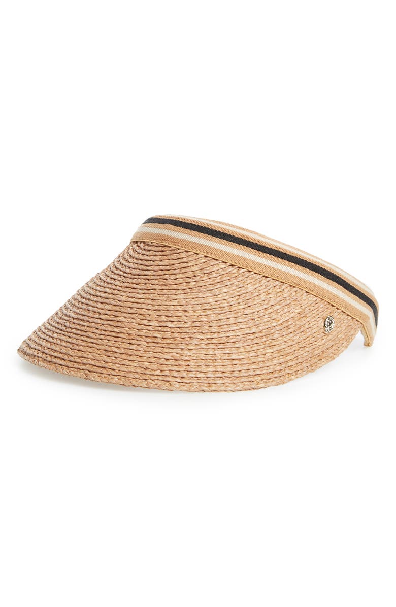 Helen Kaminski Bianca Raffia Visor, Main, color, 