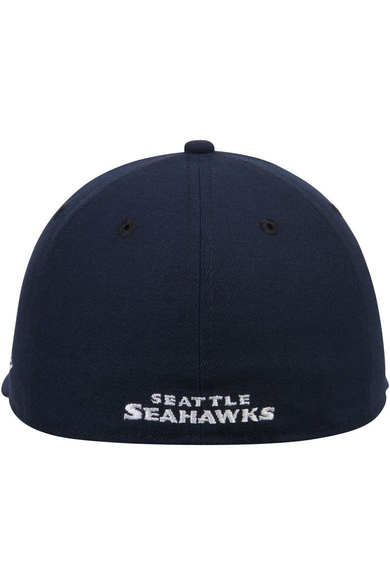 Men's New Era College Navy Seattle Seahawks Omaha 59FIFTY Fitted Hat, Alternate, color, NAVY