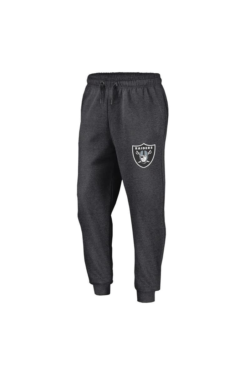 FANATICS Men's Fanatics  Heather Charcoal Las Vegas Raiders Boost Fleece Joggers, Alternate, color, 