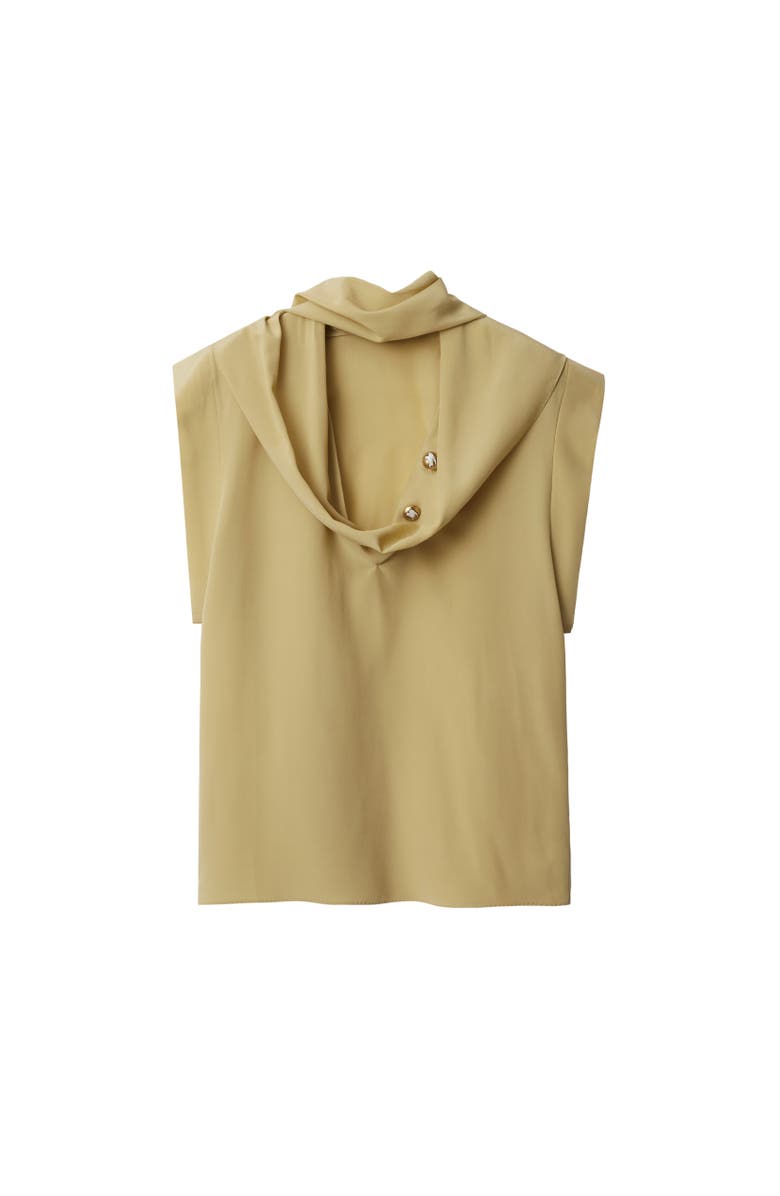 Burberry Silk Scarf Top, Alternate, color, Hemlock
