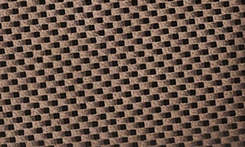 Johnston & Murphy Brushed Microcheck Leather Belt In Taupe