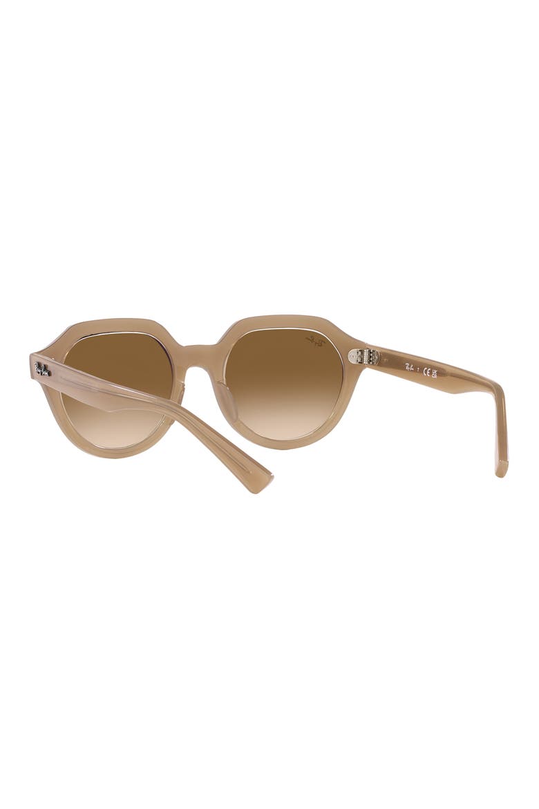 Gina 51mm Gradient Square Sunglasses, Alternate, color, BROWN GRADIENT