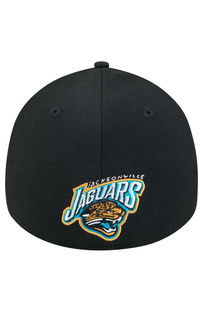 New Era Men's New Era Black Jacksonville Jaguars Throwback Main 39THIRTY Flex Hat, Alternate, color, Black