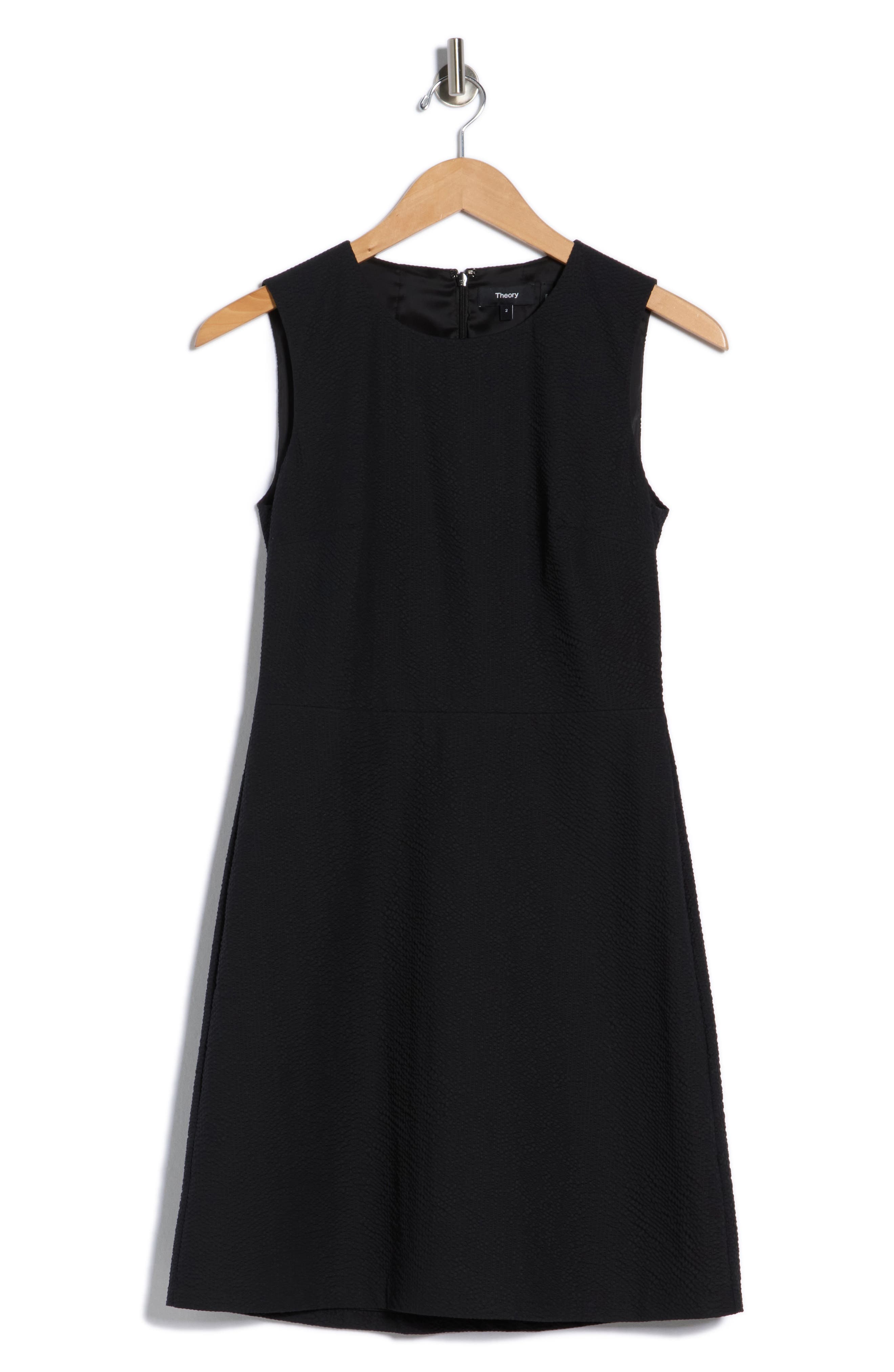 Theory Ranied Seersucker Fit & Flare Dress