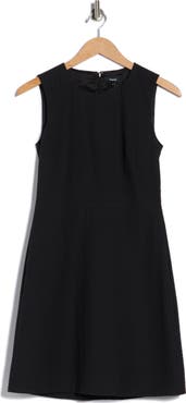 Theory Ranied Seersucker Fit & Flare Dress