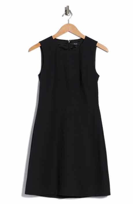Theory Ranied Seersucker Fit & Flare Dress