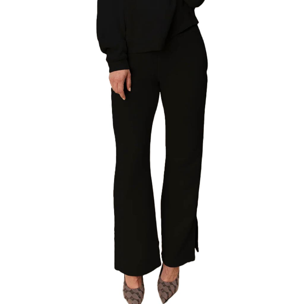Ocio Organic Cotton Teddy Flare Pant In Black