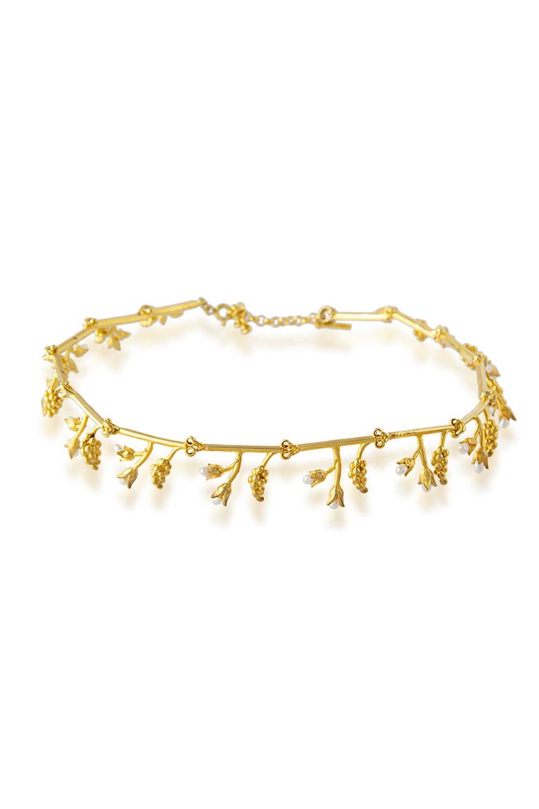 Lily of the Valley Statement Pearl Necklace, Main, color, Ivory