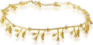 PERACAS Lily of the Valley Statement Pearl Necklace