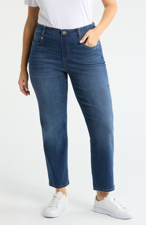 Gia Glider Pull-On Slim Jeans (Sage Creek) (Plus)