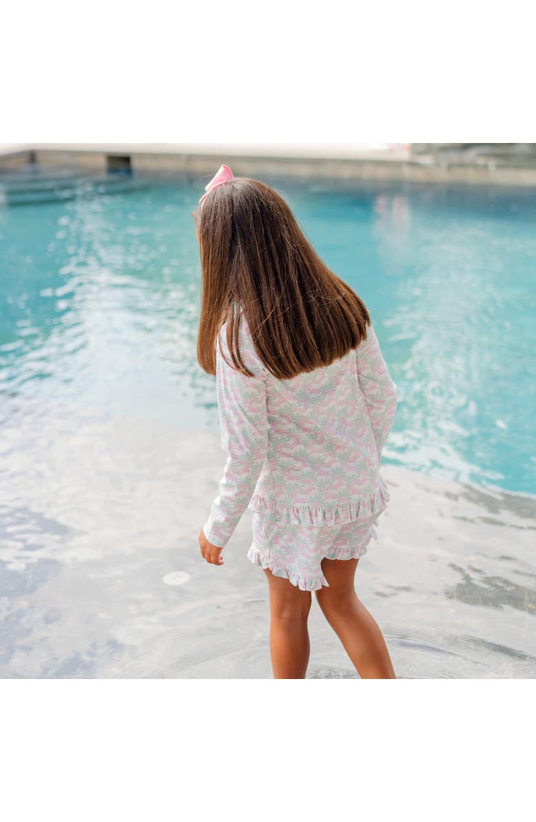 Lila and Hayes Rorie Girls
 Short Set, Alternate, color, Poolside Palms