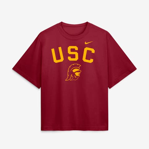 Women's Nike  Cardinal USC Trojans Arch Logo Boxy T-Shirt