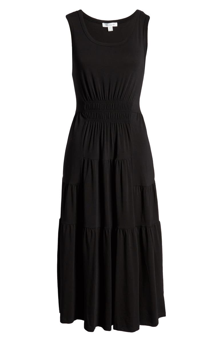 beachlunchlounge Kamala Tiered Ruffle Jersey Midi Dress, Alternate, color,