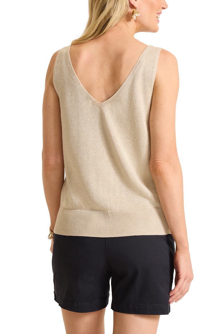 Addison Shimmer Sweater Tank, Alternate, color, SOFT GOLD