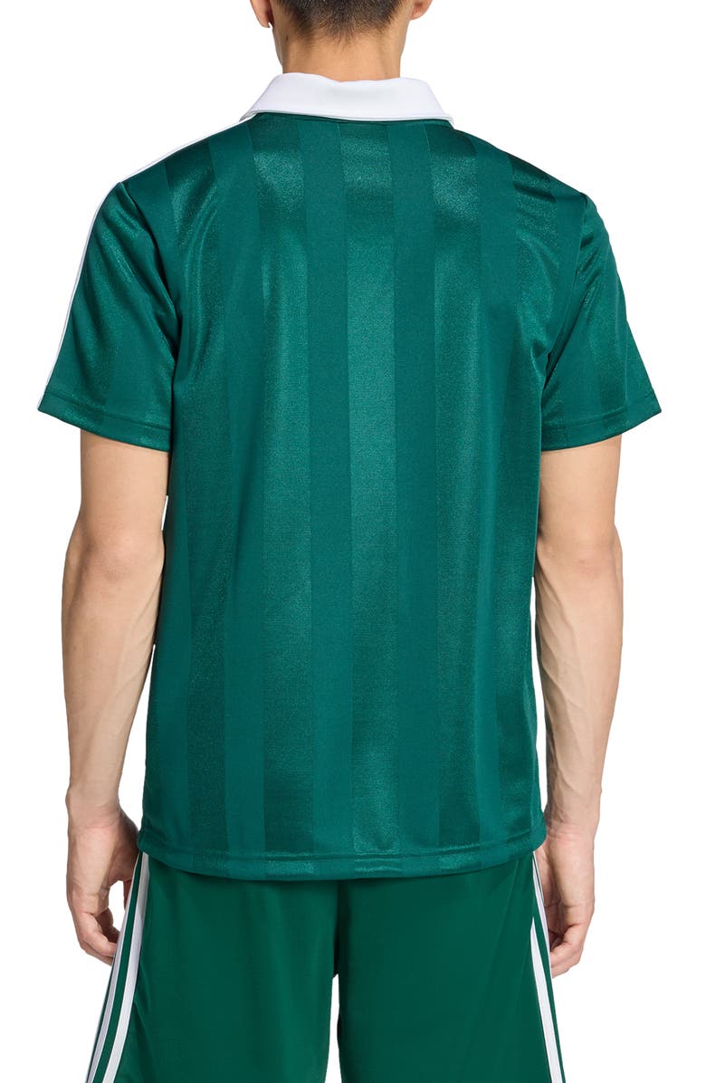 adidas Short Sleeve Stripe Soccer Jersey, Alternate, color, Collegiate Green