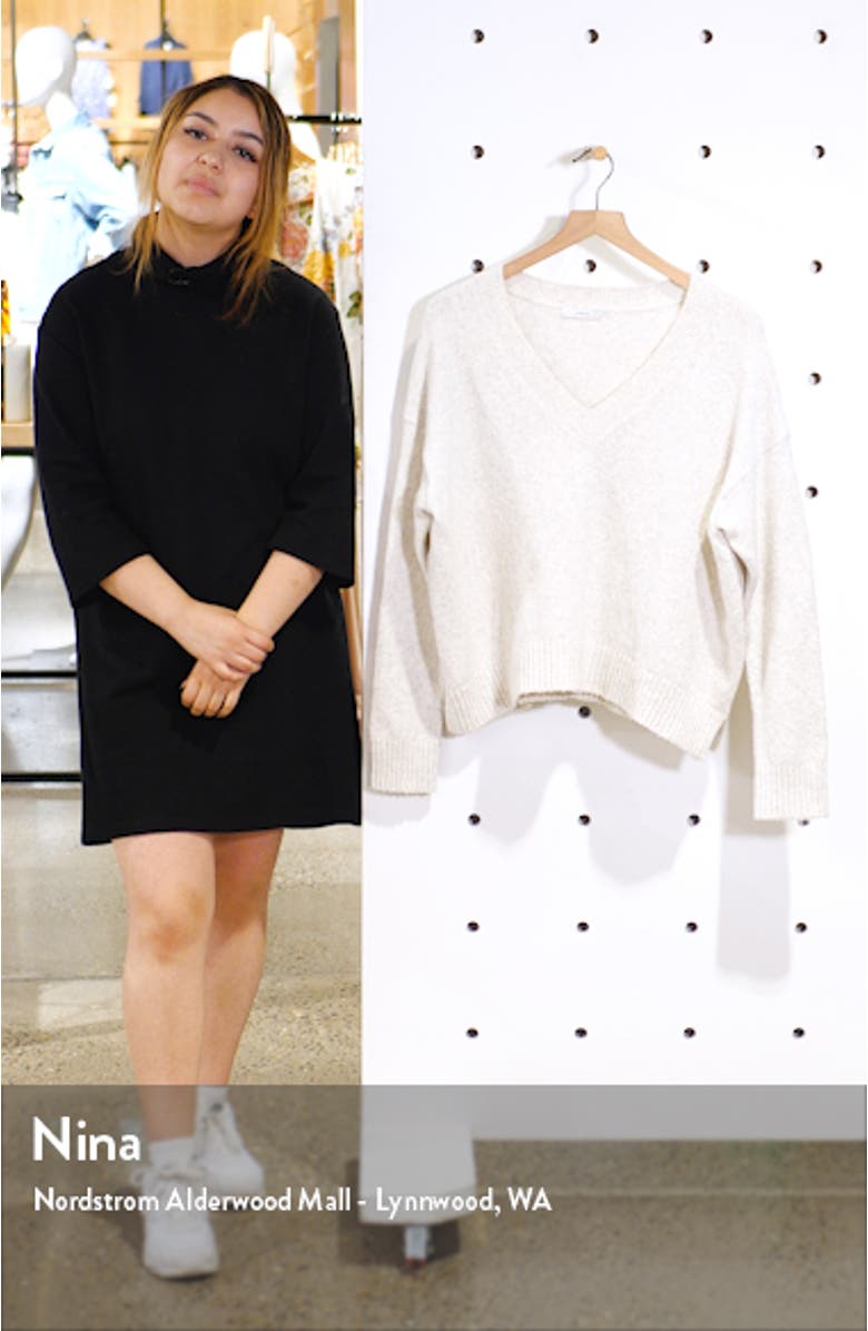 Textured V-Neck Sweater, sales video thumbnail