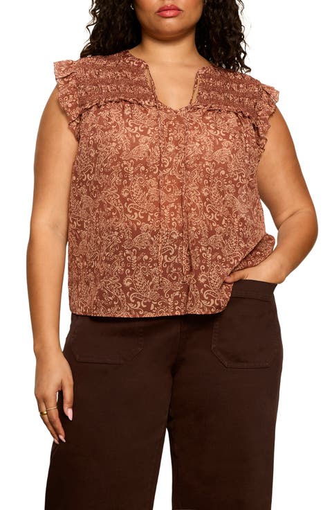 Free Feeling Paisley Top (Plus)