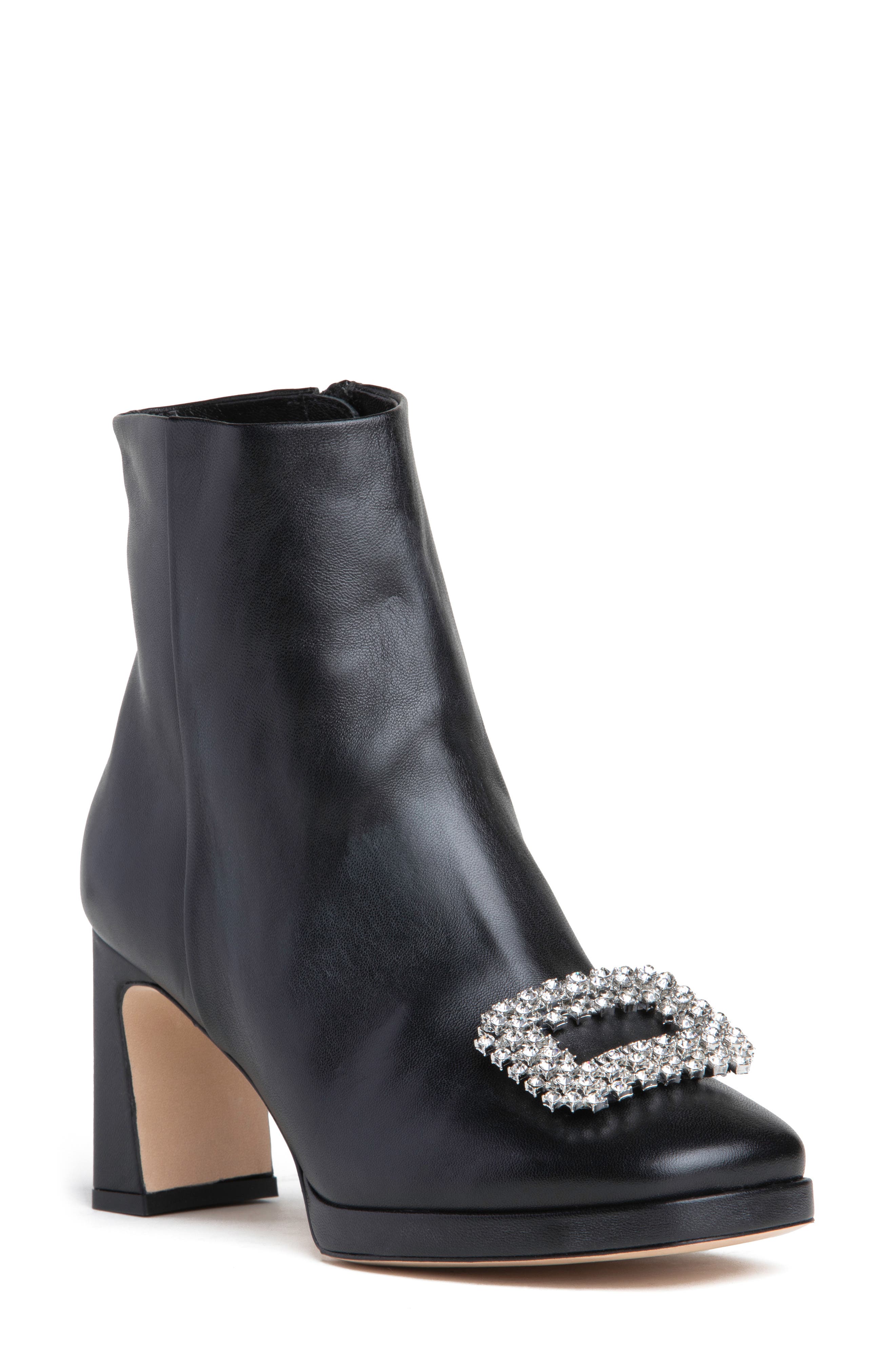 BEAUTIISOLES Scarlet Platform Bootie, Main, color, Black