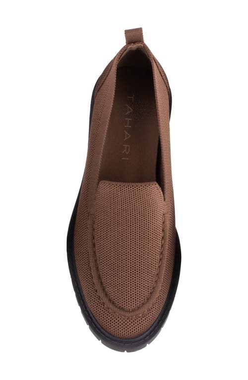 Tahari Siena Knit Loafer In Brown