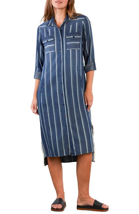 Daydream Stripe Shirtdress