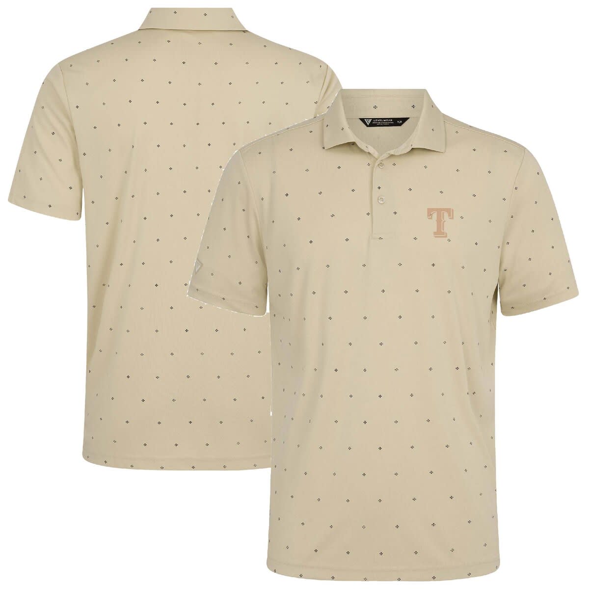 Levelwear Cream Texas Rangers Vision Polo In White