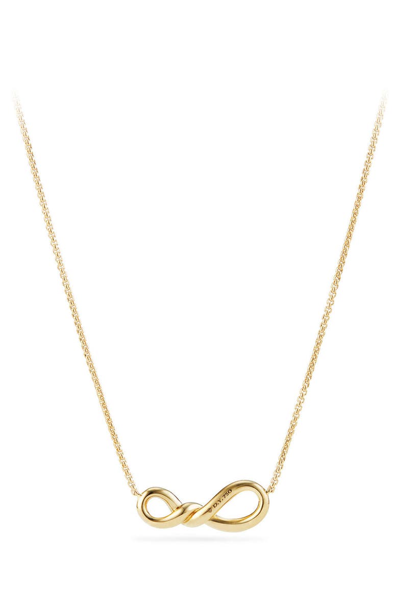 David Yurman Continuance Pendant Necklace in 18K Gold with Diamonds, Alternate, color, 