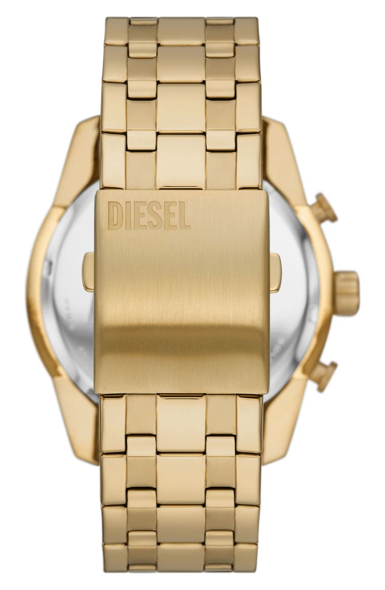 DIESEL<sup>®</sup> Split Chronograph Bracelet Watch, 51mm, Alternate, color, Gold