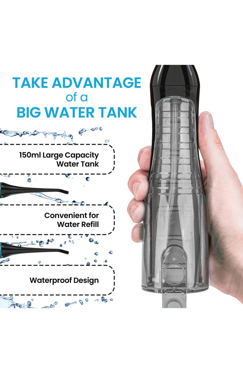 AQUASONIC Black Series Toothbrush & Black Aquaflosser Bundle, Alternate, color, Black