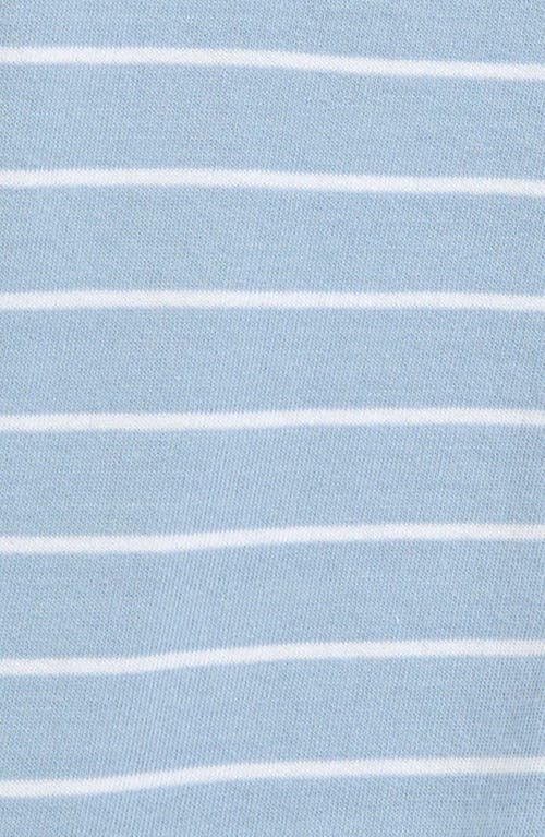 NORDSTROM NORDSTROM STRIPE BUTTON-UP COTTON FRENCH TERRY ROMPER