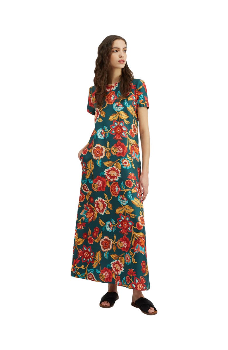 La DoubleJ Swing Dress Hottie Emerald, Main, color, Hottie Emerald