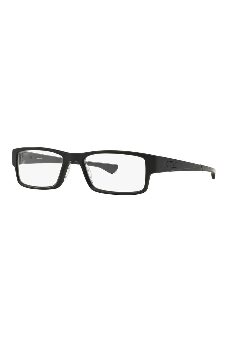 Airdrop™ 55mm Rectangular Optical Glasses, Alternate, color, BLACK