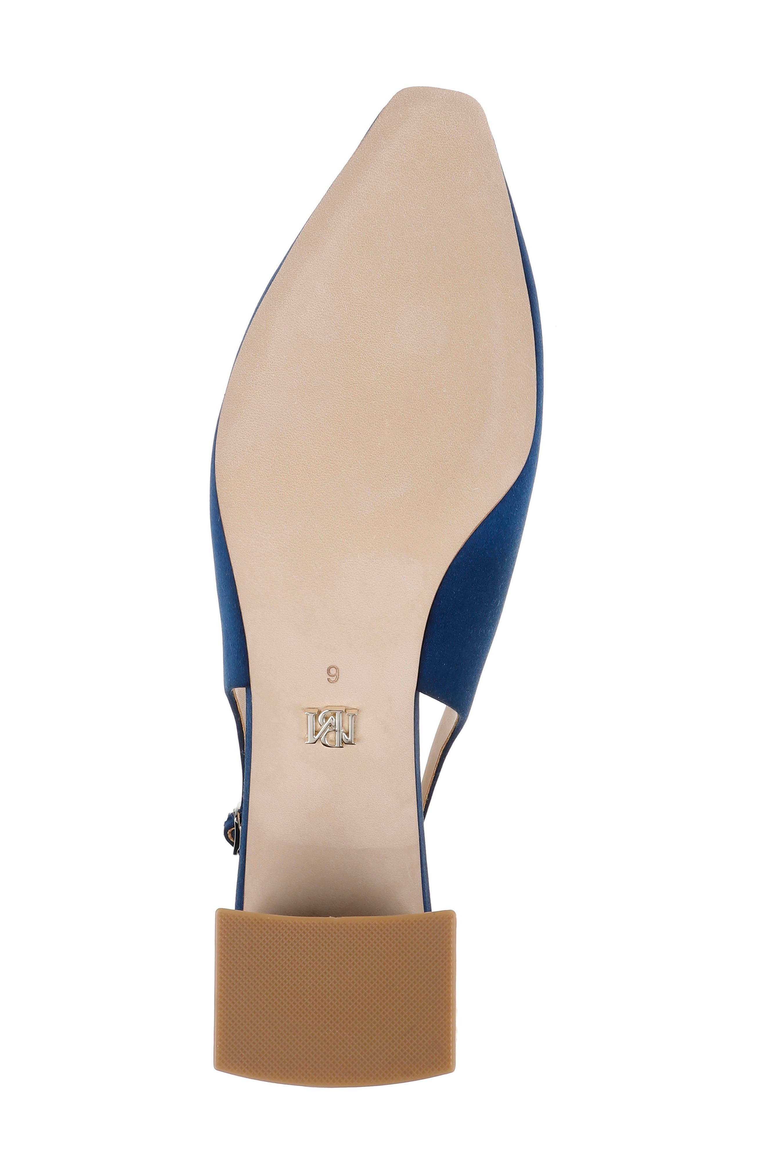 Gracen Slingback Pump, Alternate, color, NAVY SATIN