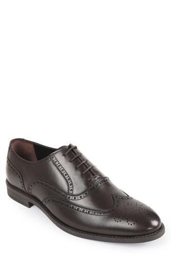 Macnola Minnesota Brogue Wingtip Oxford In Brown