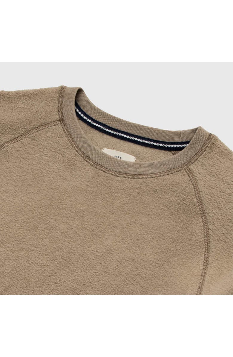 Surfside Supply Co. Butch Fuzzy Fleece Crewneck, Alternate, color, Chinchilla