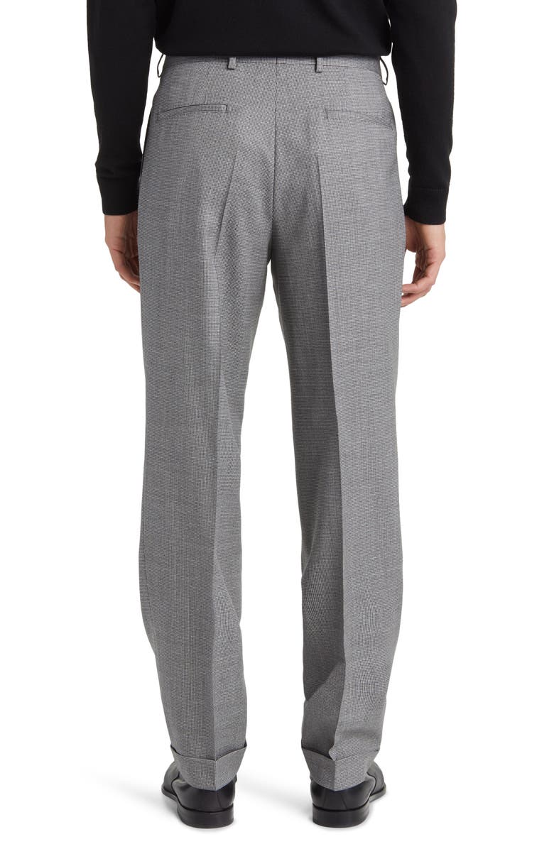 BOSS Camel Peet Pleated Wool Dress Pants, Alternate, color,