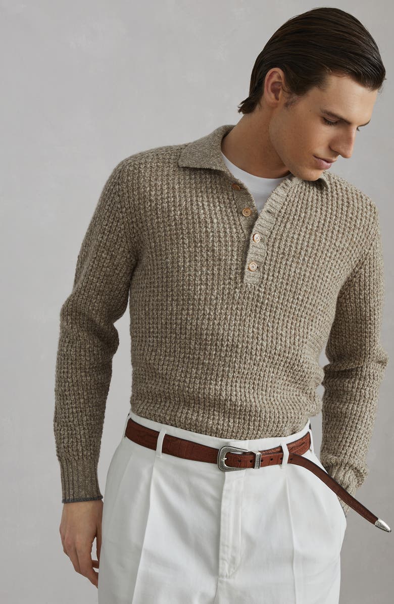 Brunello Cucinelli Short sleeve polo, Alternate, color, 