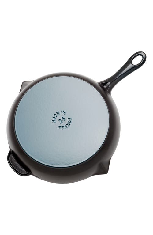 Staub 10" Enameled Cast Iron Fry Pan In Black