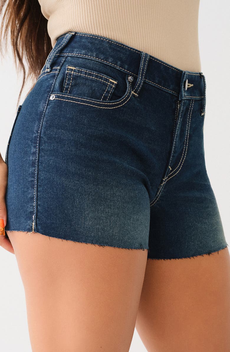 True Religion Jennie Raw Hem Shorts, Alternate, color, 