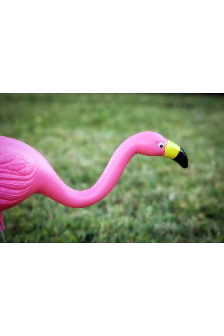 Pink Flamingo 25 Inch Garden Yard Stakes, Yard Decor, Alternate, color, Pink