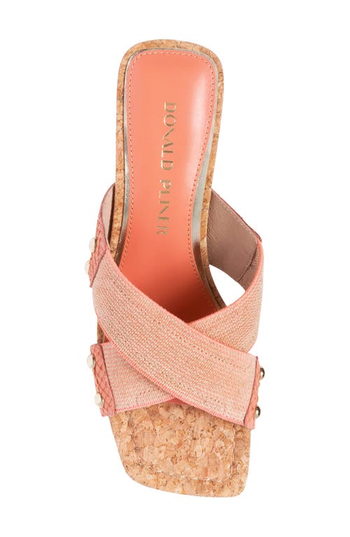 DONALD PLINER DONALD PLINER CROSS STRAP KITTEN HEEL SLIDE SANDAL