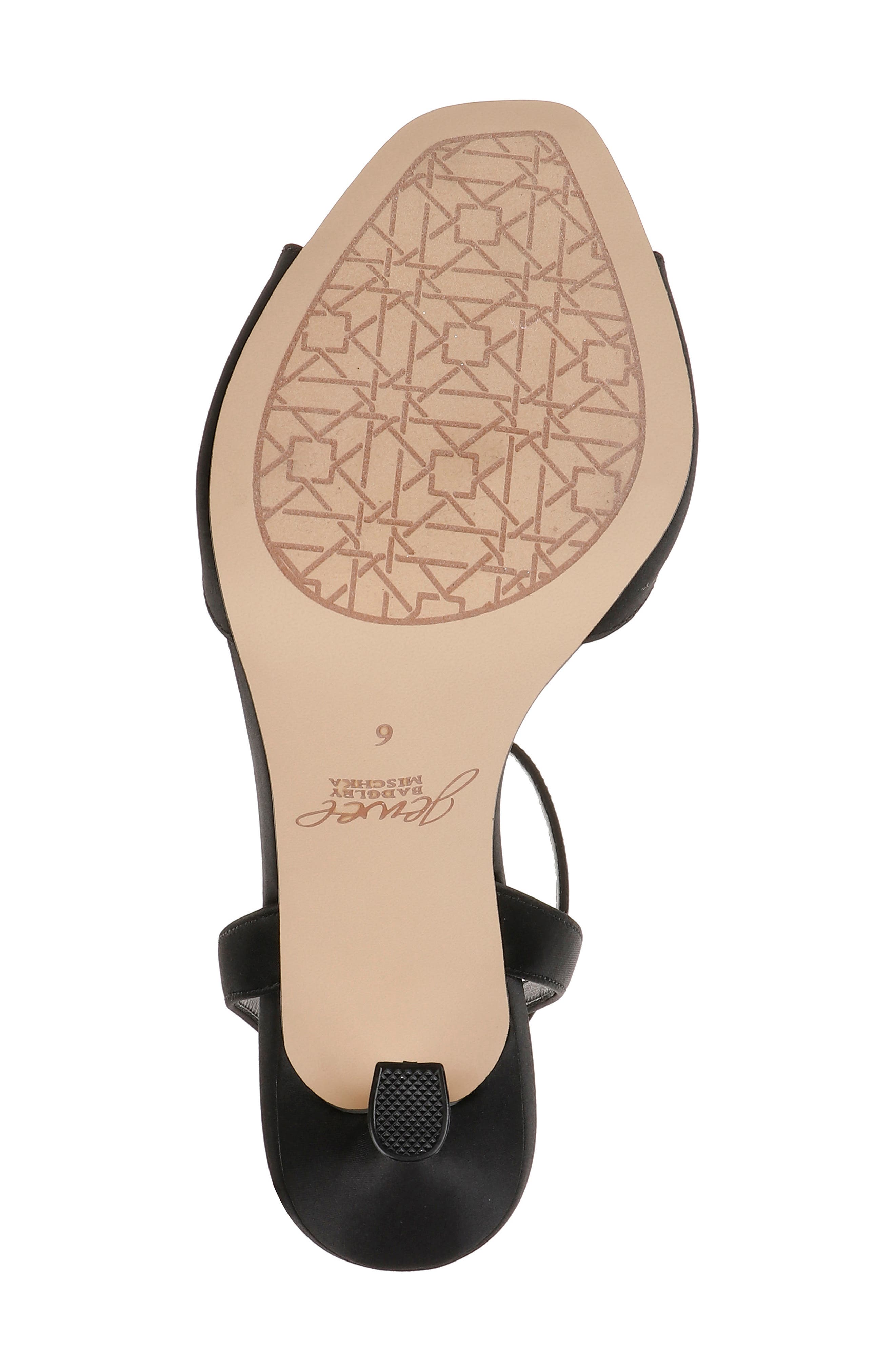 Jewel Badgley Mischka Vida Ankle Strap Sandal, Alternate, color, Black