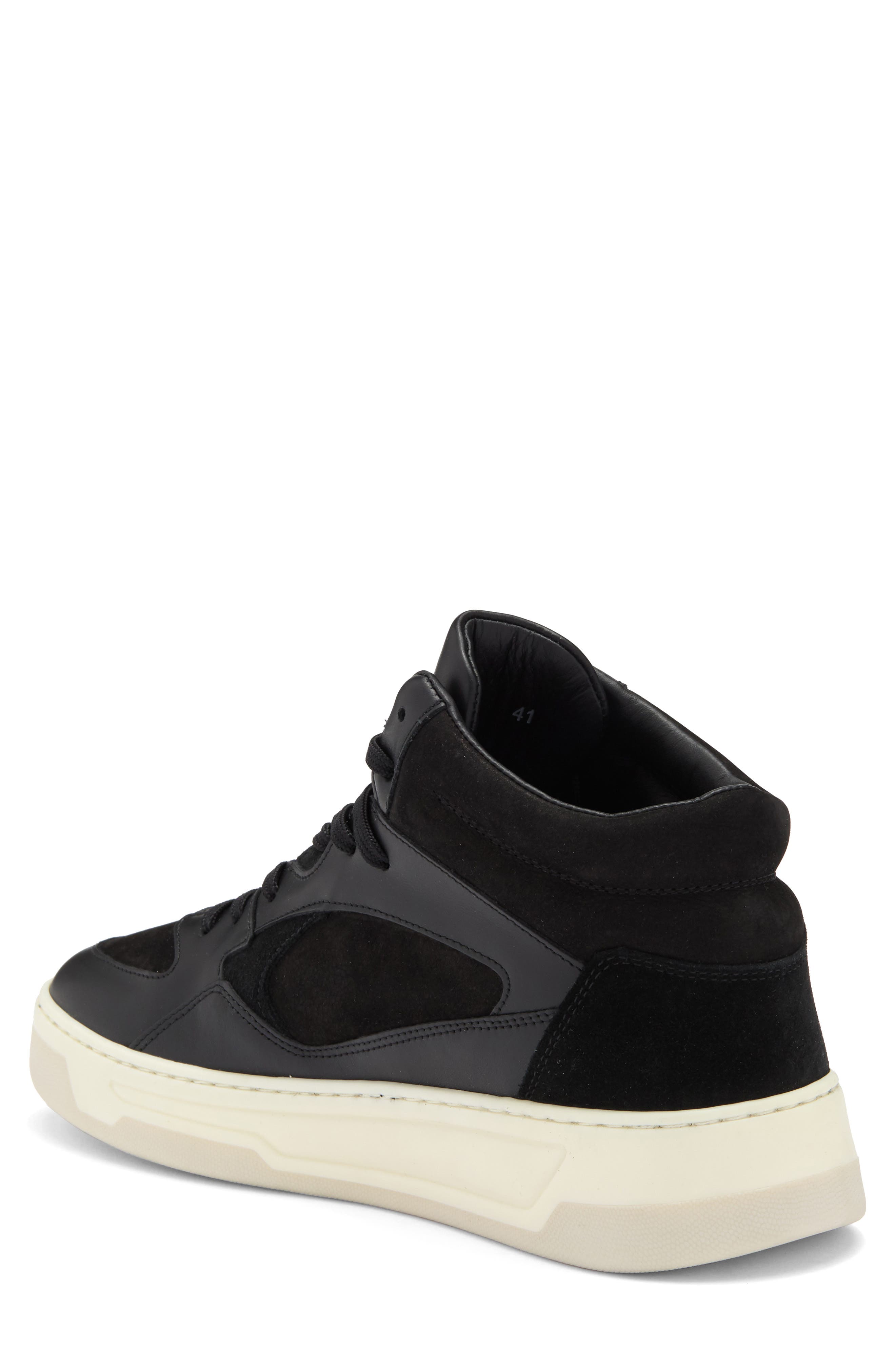 BOSS Baltimore High Top Sneaker, Alternate, color, Black