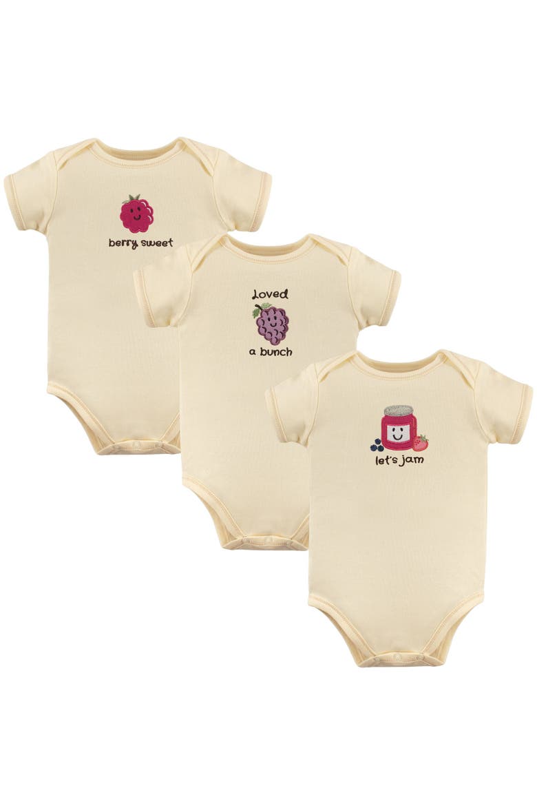 Organic Baby Bodysuit 3Pk, Main, color, Jam
