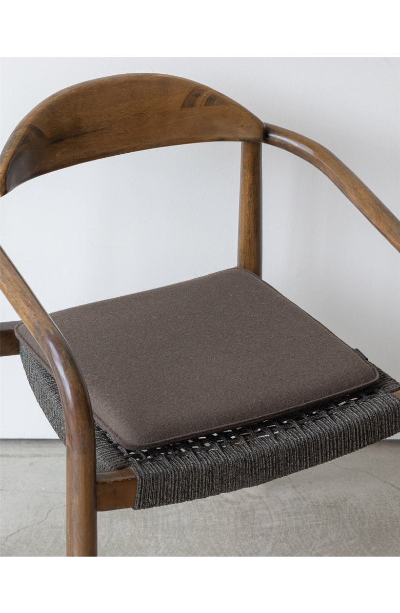 Graf Lantz Zabuton Merino Wool Square Seat Cushion, Alternate, color, Tobacco