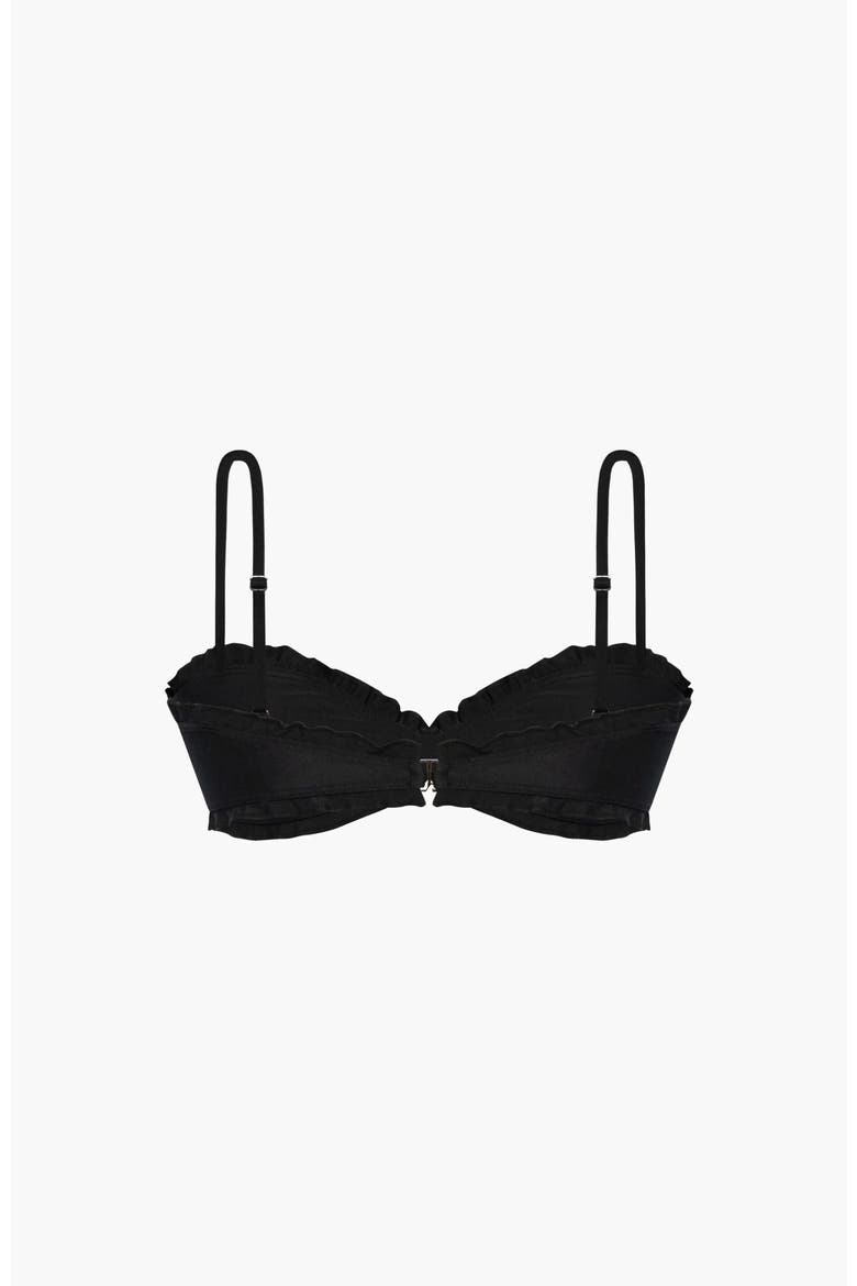 Bralette Bikini Top, Alternate, color, Black