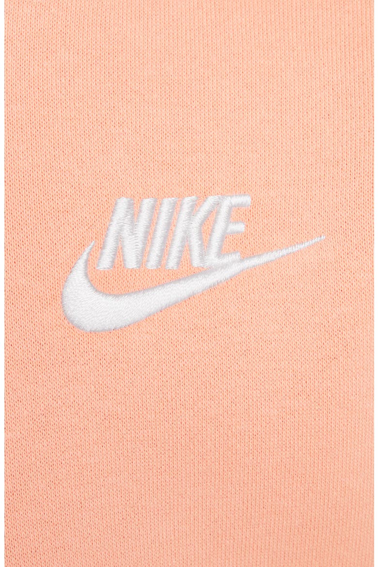 Kids' Club Fleece Hoodie, Alternate, color, APRICOT AGATE/ WHITE